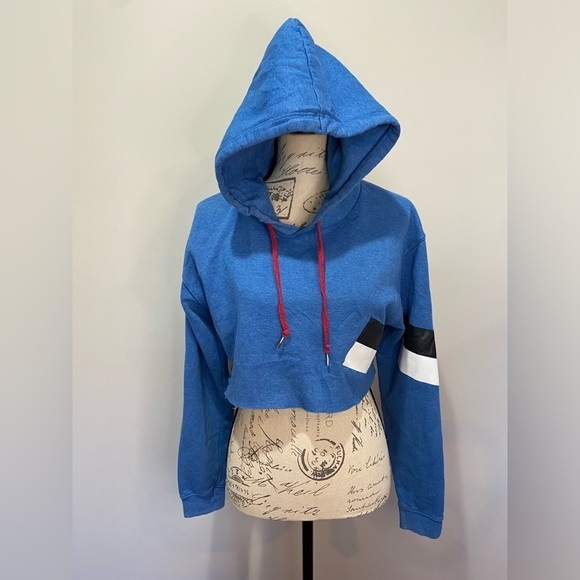 Phat‎ Buddha Vandam Stripes Cropped Hoodie sz Small - Picture 4 of 9